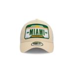 GORRA NEW ERA CAP NEW ERA MIAMI LICENSE PLATE 9FORTY AF TRUCKER SNAPBACK BEIGE en STOCK