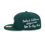 GORRA NEW ERA CAP OAKLAND ATHLETICS MLB TEAM VERBIAGE 59FIFTY CERRADA en STOCK