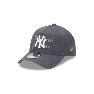 GORRA NEW ERA CAP NEW YORK YANKEES MLB TONAL SCRIPT 9FORTY AF SNAPBACK GRIS en STOCK