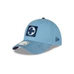GORRA NEW ERA CAP CRUZ AZUL VISOR SPLATTER 9FORTY SNAPBACK PARA MUJER en STOCK