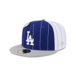 GORRA NEW ERA CAP LOS ANGELES DODGERS MLB PINSTRIPE LEAGUE PIN 59FIFTY CERRADA en STOCK