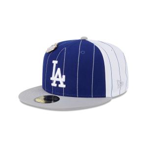 GORRA NEW ERA CAP LOS ANGELES DODGERS MLB PINSTRIPE LEAGUE PIN 59FIFTY CERRADA en STOCK