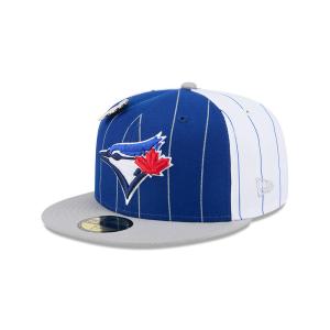 GORRA NEW ERA CAP TORONTO BLUE JAYS MLB PINSTRIPE LEAGUE PIN 59FIFTY CERRADA en STOCK
