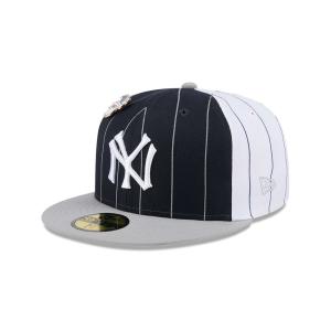 GORRA NEW ERA CAP NEW YORK YANKEES MLB PINSTRIPE LEAGUE PIN 59FIFTY CERRADA en STOCK