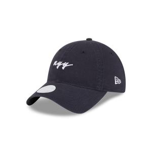 GORRA NEW ERA CAP NEW YORK YANKEES MLB SCRIPT 9TWENTY STRAPBACK PARA MUJER en STOCK