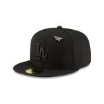 GORRA NEW ERA CAP LOS ANGELES DODGERS BLACKOUT PAPER PLANES X MLB 59FIFTY CERRADA en STOCK