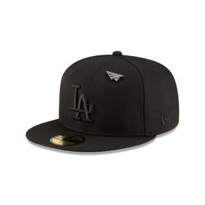 GORRA NEW ERA CAP LOS ANGELES DODGERS BLACKOUT PAPER PLANES X MLB 59FIFTY CERRADA en STOCK