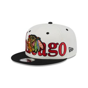 GORRA NEW ERA CAP CHICAGO BLACKHAWKS NHL WORDMARK 9FIFTY SNAPBACK en STOCK