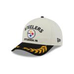 GORRA NEW ERA CAP PITTSBURGH STEELERS NFL DRAFT 2025 9FORTY M-CROWN AF SNAPBACK BLANCA en STOCK