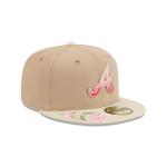 GORRA NEW ERA CAP ATLANTA BRAVES MLB HAND STITCHED FLORAL 59FIFTY CERRADA en STOCK