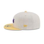 GORRA NEW ERA CAP LOS ANGELES LAKERS NBA LINEN 59FIFTY CERRADA en STOCK