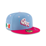 GORRA NEW ERA CAP GUERREROS DE OAXACA ALTERNATIVO LMB GAME CAP 100 ANIVERSARIO 59FIFTY CERRADA AZUL en STOCK