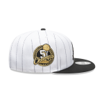 GORRA NEW ERA CAP SAN ANTONIO SPURS NBA PINSTRIPE BLACK AND GOLD 9FIFTY SNAPBACK en STOCK