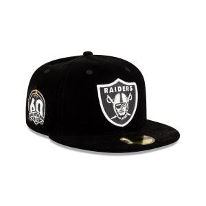 GORRA NEW ERA CAP LAS VEGAS RAIDERS NFL JUST CAPS VELVET 59FIFTY CERRADA en STOCK
