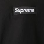 SUPREME HOODIE BOX LOGO CREW NECK BLACK SUDADERA