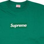 SUPREME HOODIE BOX LOGO CREW NECK GREEN SUDADERA