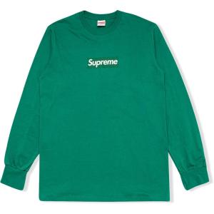 SUPREME HOODIE BOX LOGO CREW NECK GREEN SUDADERA