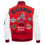 CHAMARRA ANTA BRAVES OLD ENGLISH RIB WOOL VARSITY JACKET RED WHITE MIDNIGHT NAVY en STOCK