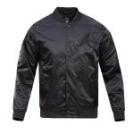 CHAMARRA NTA BRAVES TRIPLE BLACK LOGO SATIN JACKET BLACK en STOCK