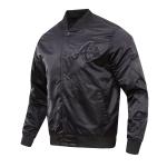CHAMARRA NTA BRAVES TRIPLE BLACK LOGO SATIN JACKET BLACK en STOCK