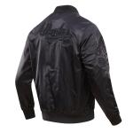 CHAMARRA NTA BRAVES TRIPLE BLACK LOGO SATIN JACKET BLACK en STOCK