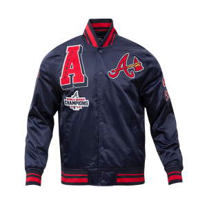 CHAMARRA NTA BRAVES MASH UP RIB SATIN JACKET MIDNIGHT NAVY RED MIDNIGHT NAVY en STOCK