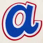 CHAMARRA NTA BRAVES RETRO CLASSIC WOOL VARSITY JACKET EGGSHELL RED en STOCK