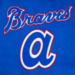 CHAMARRA NTA BRAVES RETRO CLASSIC RIB WOOL VARSITY JACKET ROYAL BLUE RED en STOCK