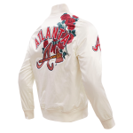 CHAMARRA NTA BRAVES ROSES SATIN JACKET EGGSHELL MULTI en STOCK