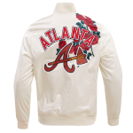 CHAMARRA NTA BRAVES ROSES SATIN JACKET EGGSHELL MULTI en STOCK