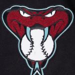 CHAMARRA ZONA DIAMONDBACKS MASH UP M RIB WOOL VARSITY JACKET BLACK WHITE en STOCK