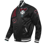 CHAMARRA ZONA DIAMONDBACKS MASH UP M RIB SATIN JACKET BLACK en STOCK