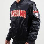 CHAMARRA ONA DIAMONDBACKS TEAM BIG LOGO SATIN JACKET BLACK en STOCK