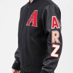 CHAMARRA ONA DIAMONDBACKS CLASSIC WOOL VARSITY JACKET BLACK en STOCK