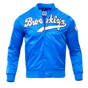 CHAMARRA KLYN DODGERS BIG LOGO SATIN JACKET ROYAL BLUE en STOCK