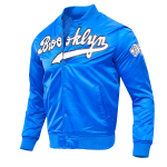 CHAMARRA KLYN DODGERS BIG LOGO SATIN JACKET ROYAL BLUE en STOCK