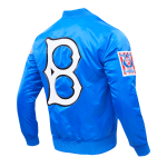 CHAMARRA KLYN DODGERS BIG LOGO SATIN JACKET ROYAL BLUE en STOCK
