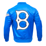 CHAMARRA KLYN DODGERS BIG LOGO SATIN JACKET ROYAL BLUE en STOCK