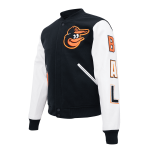 CHAMARRA IMORE ORIOLES CLASSIC WOOL VARSITY JACKET BLACK WHITE en STOCK