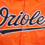 CHAMARRA IMORE ORIOLES BIG LOGO WORLD SERIES SATIN JACKET ORANGE en STOCK