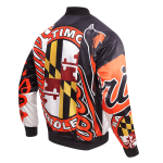 CHAMARRA LTIMORE ORIOLES MASH UP SATIN JACKET WHITE en STOCK