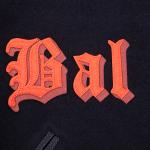 CHAMARRA IMORE ORIOLES OLD ENGLISH WOOL VARSITY JACKET BLACK ORANGE en STOCK