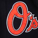 CHAMARRA IMORE ORIOLES OLD ENGLISH WOOL VARSITY JACKET BLACK ORANGE en STOCK
