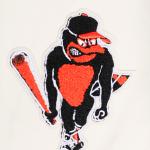 CHAMARRA IMORE ORIOLES RETRO CLASSIC RIB WOOL VARSITY JACKET EGGSHELL BLACK en STOCK