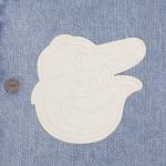 CHAMARRA BALTIMORE ORIOLES VARSITY BLUES MENS DENIM VARSITY JACKET DENIM LINEN en STOCK