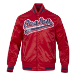 CHAMARRA BOSTON RED SOX SCRIPT TAIL MENS SATIN JACKET RED MIDNIGHT NAVY RED en STOCK