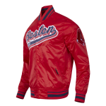 CHAMARRA BOSTON RED SOX SCRIPT TAIL MENS SATIN JACKET RED MIDNIGHT NAVY RED en STOCK