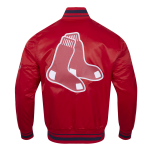 CHAMARRA BOSTON RED SOX SCRIPT TAIL MENS SATIN JACKET RED MIDNIGHT NAVY RED en STOCK