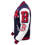 CHAMARRA ON RED SOX MASH UP RIB WOOL VARSITY JACKET MIDNIGHT NAVY RED MIDNIGHT NAVY en STOCK