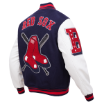 CHAMARRA ON RED SOX MASH UP RIB WOOL VARSITY JACKET MIDNIGHT NAVY RED MIDNIGHT NAVY en STOCK